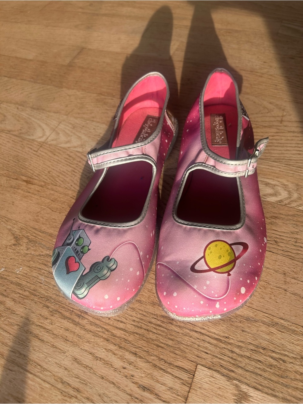 Chocolaticas Women’s size 39 Pink Space Robot Mary Jane Shoes